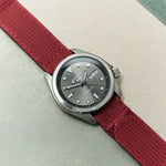 Premium Ribbed Two Piece Ballistic Nylon Strap - Burgundy - The Strap Tailor