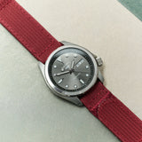 Premium Ribbed Two Piece Ballistic Nylon Strap - Burgundy - The Strap Tailor