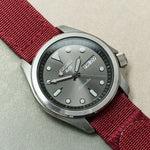 Premium Ribbed Two Piece Ballistic Nylon Strap - Burgundy - The Strap Tailor