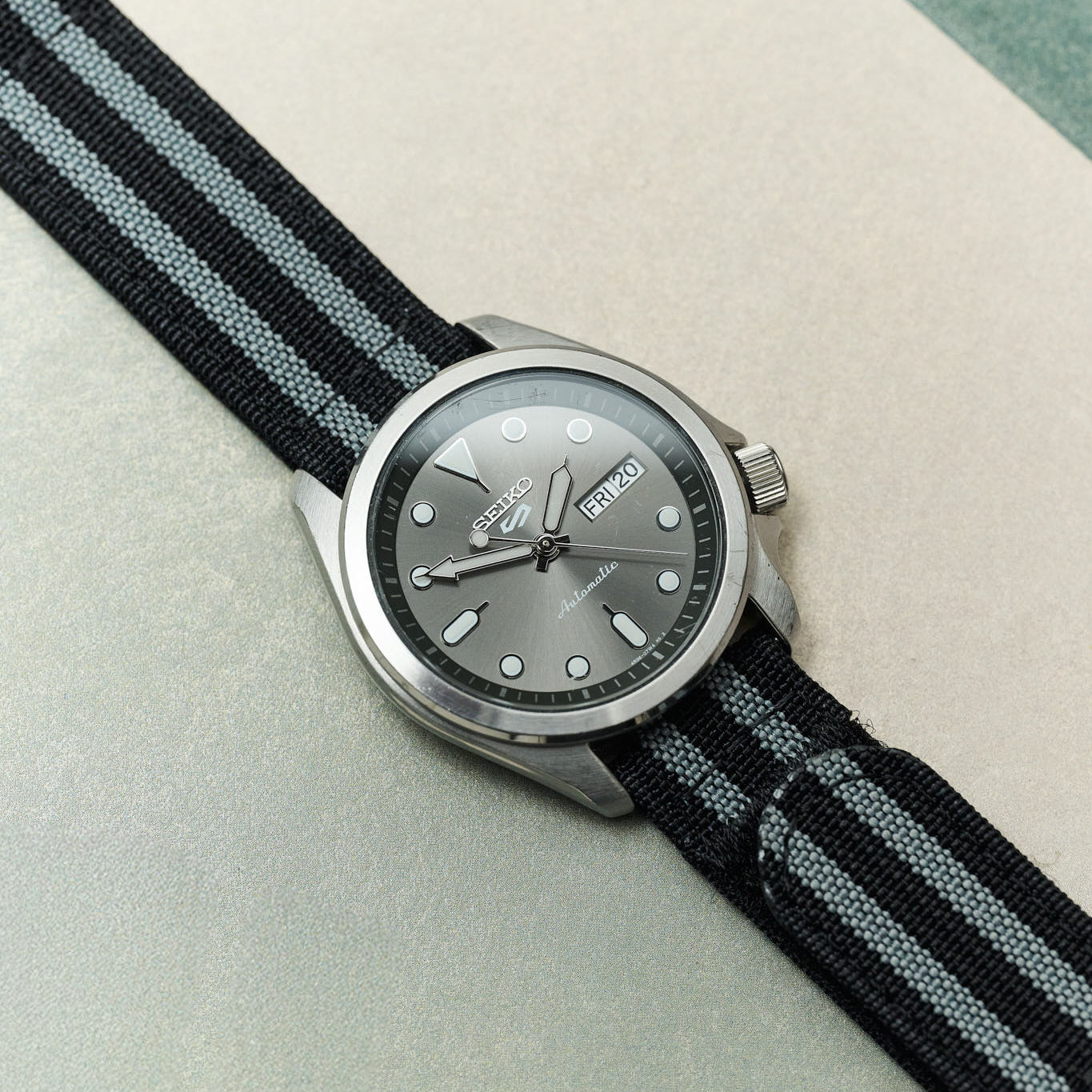 Premium Ribbed Two Piece Ballistic Nylon Strap - Bond - The Strap Tailor