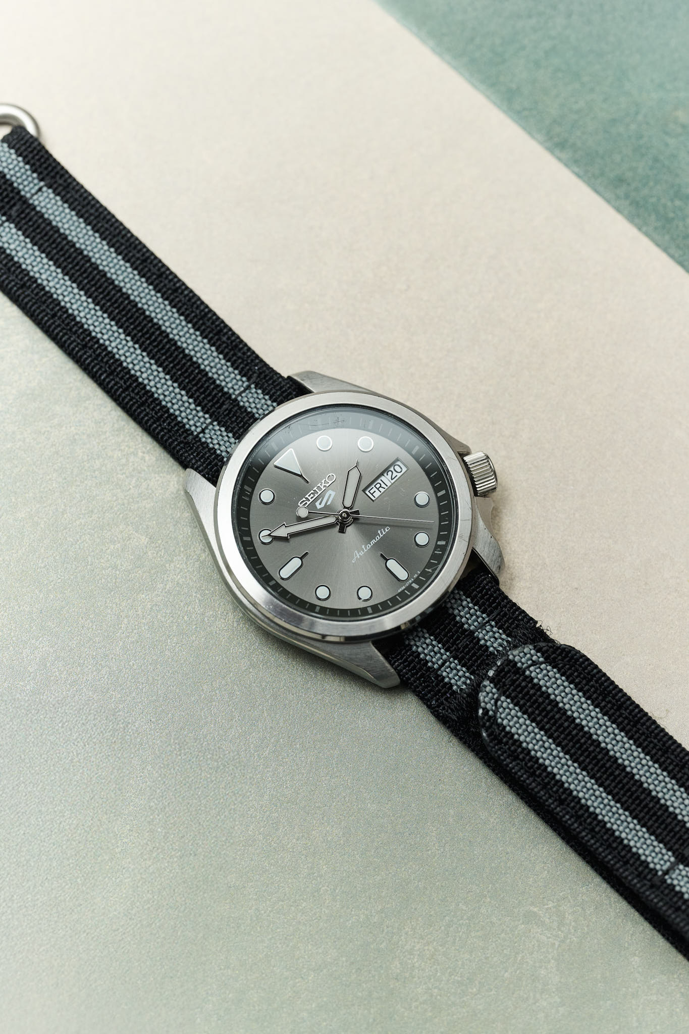 Premium Ribbed Two Piece Ballistic Nylon Strap - Bond - The Strap Tailor