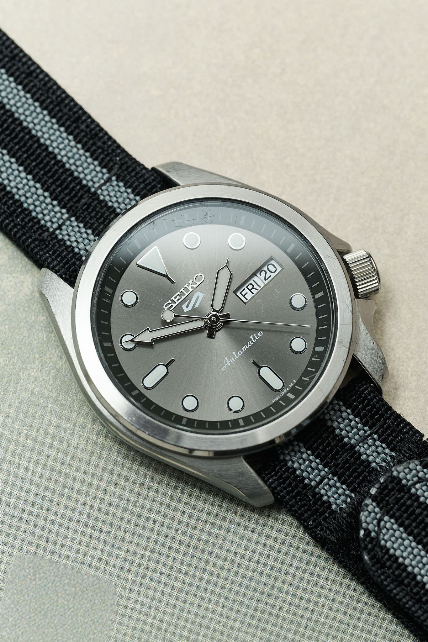 Premium Ribbed Two Piece Ballistic Nylon Strap - Bond - The Strap Tailor