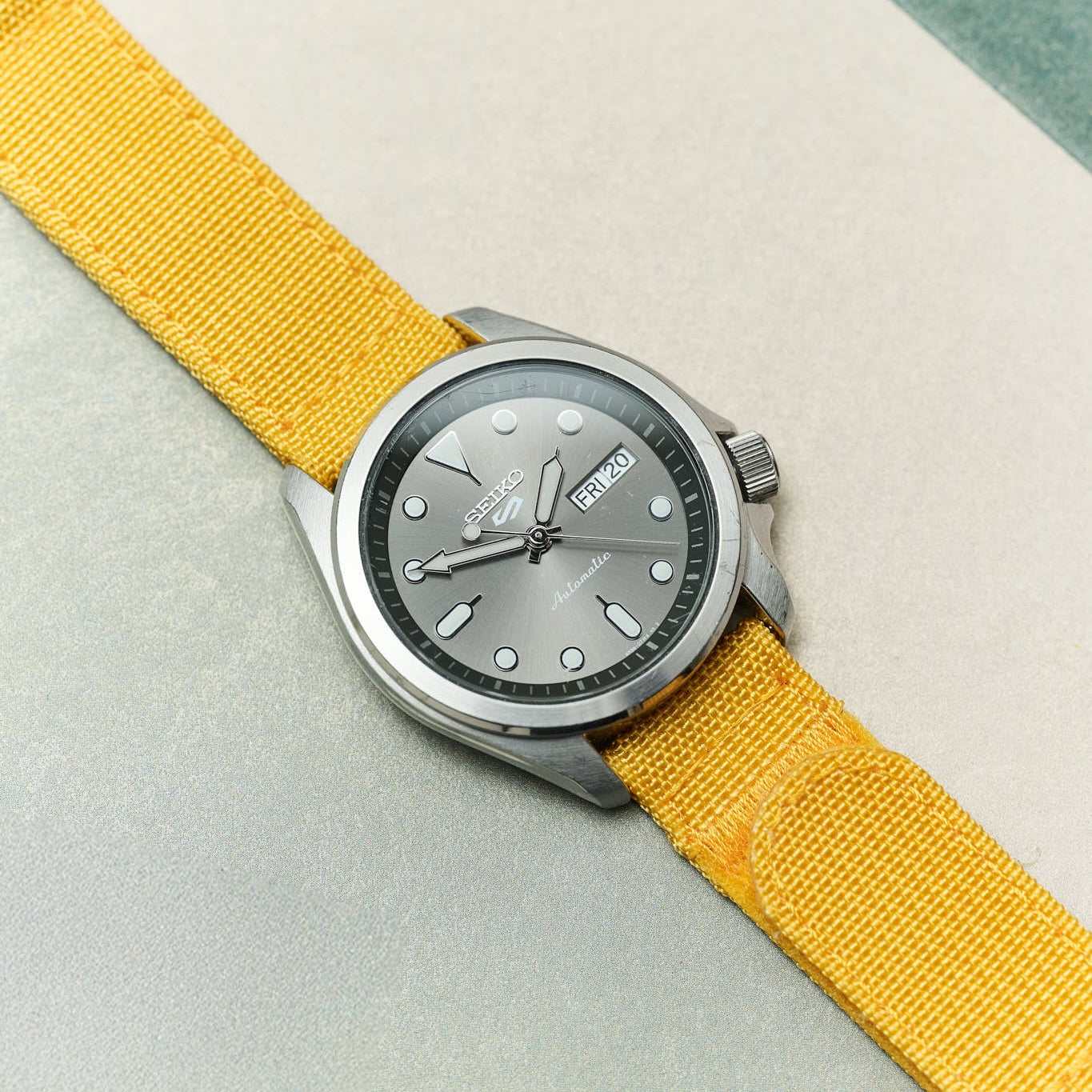 Premium Ribbed Two Piece Ballistic Nylon Strap - Mustard Yellow - The Strap Tailor