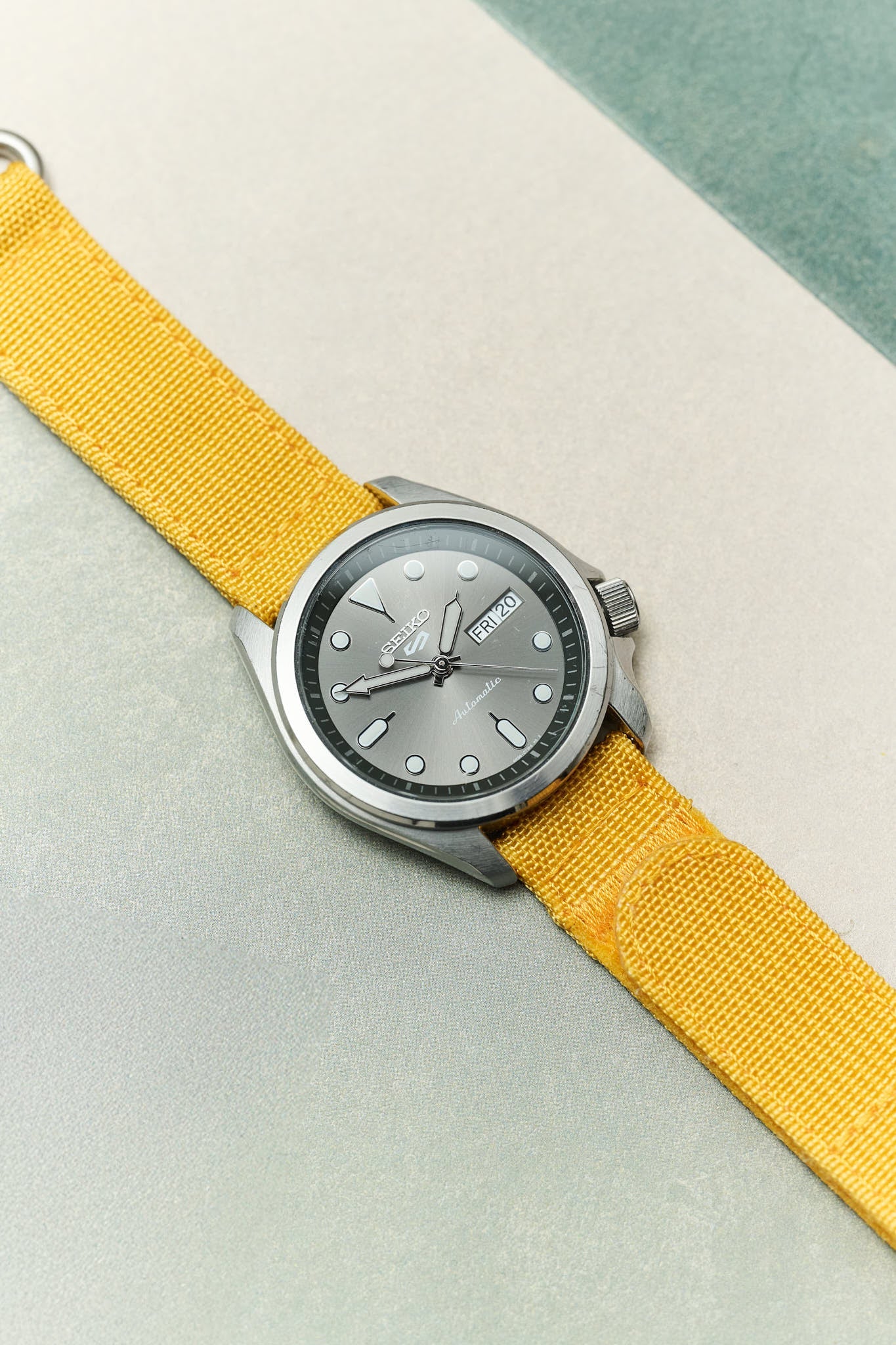 Premium Ribbed Two Piece Ballistic Nylon Strap - Mustard Yellow - The Strap Tailor