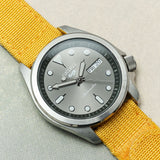 Premium Ribbed Two Piece Ballistic Nylon Strap - Mustard Yellow - The Strap Tailor