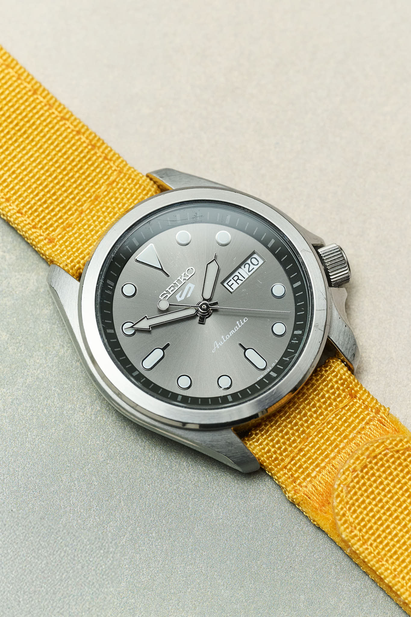 Premium Ribbed Two Piece Ballistic Nylon Strap - Mustard Yellow - The Strap Tailor