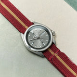 Premium Ribbed Two Piece Ballistic Nylon Strap - Burgundy & Khaki - The Strap Tailor