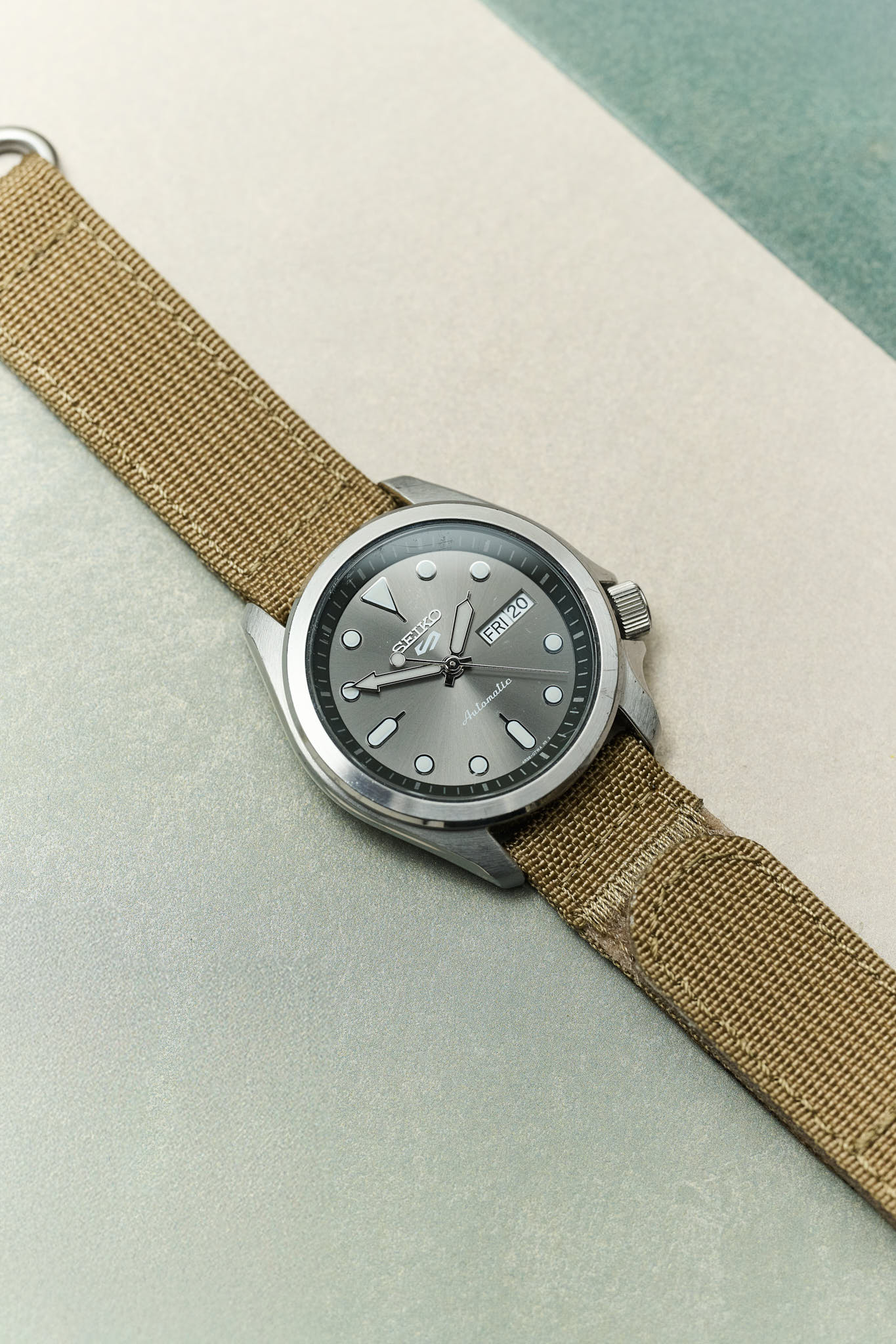 Premium Ribbed Two Piece Ballistic Nylon Strap - Mocha - The Strap Tailor