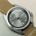 Premium Ribbed Two Piece Ballistic Nylon Strap - Mocha - The Strap Tailor