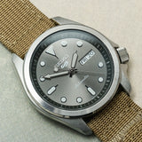 Premium Ribbed Two Piece Ballistic Nylon Strap - Mocha - The Strap Tailor
