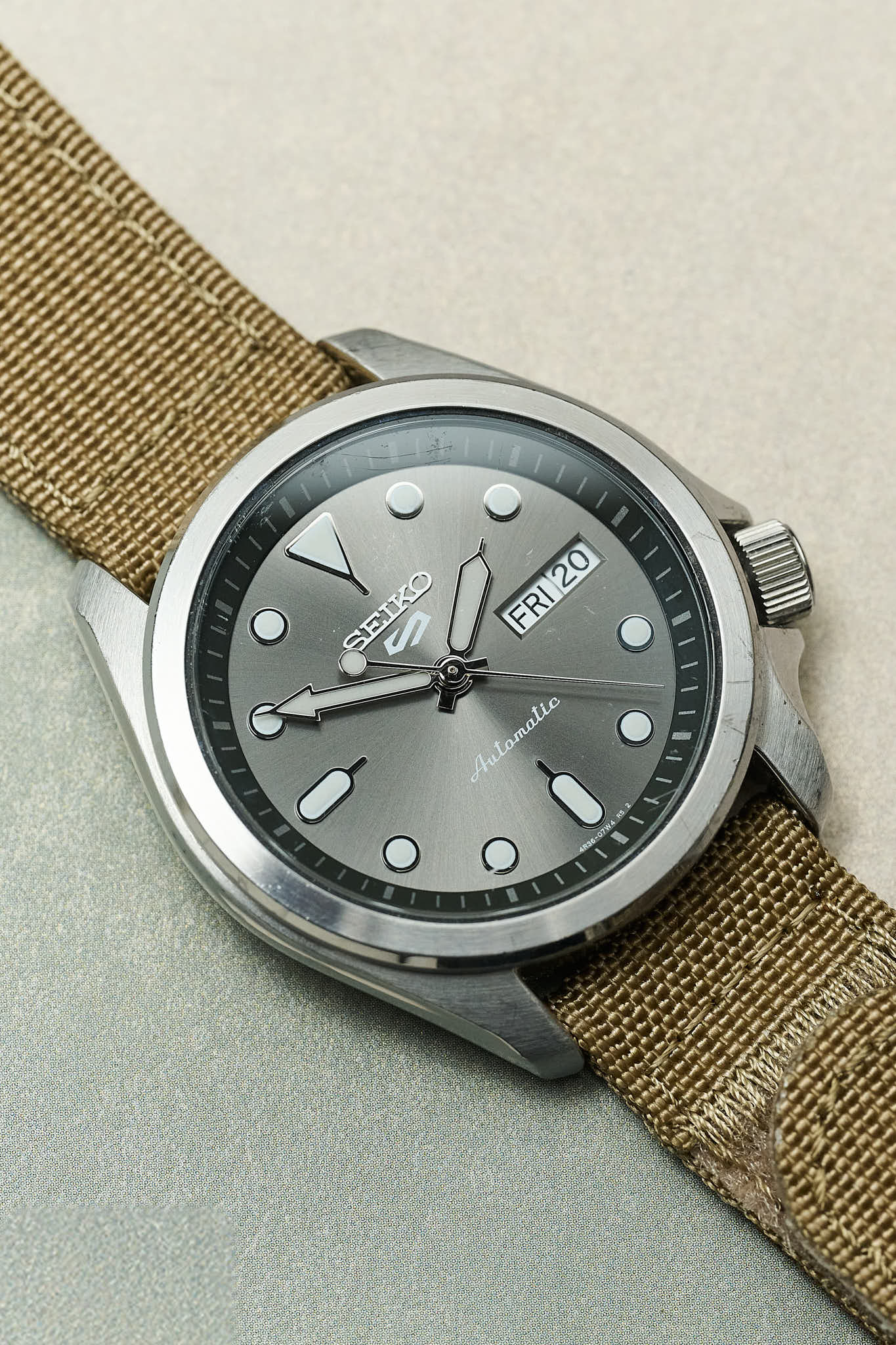 Premium Ribbed Two Piece Ballistic Nylon Strap - Mocha - The Strap Tailor