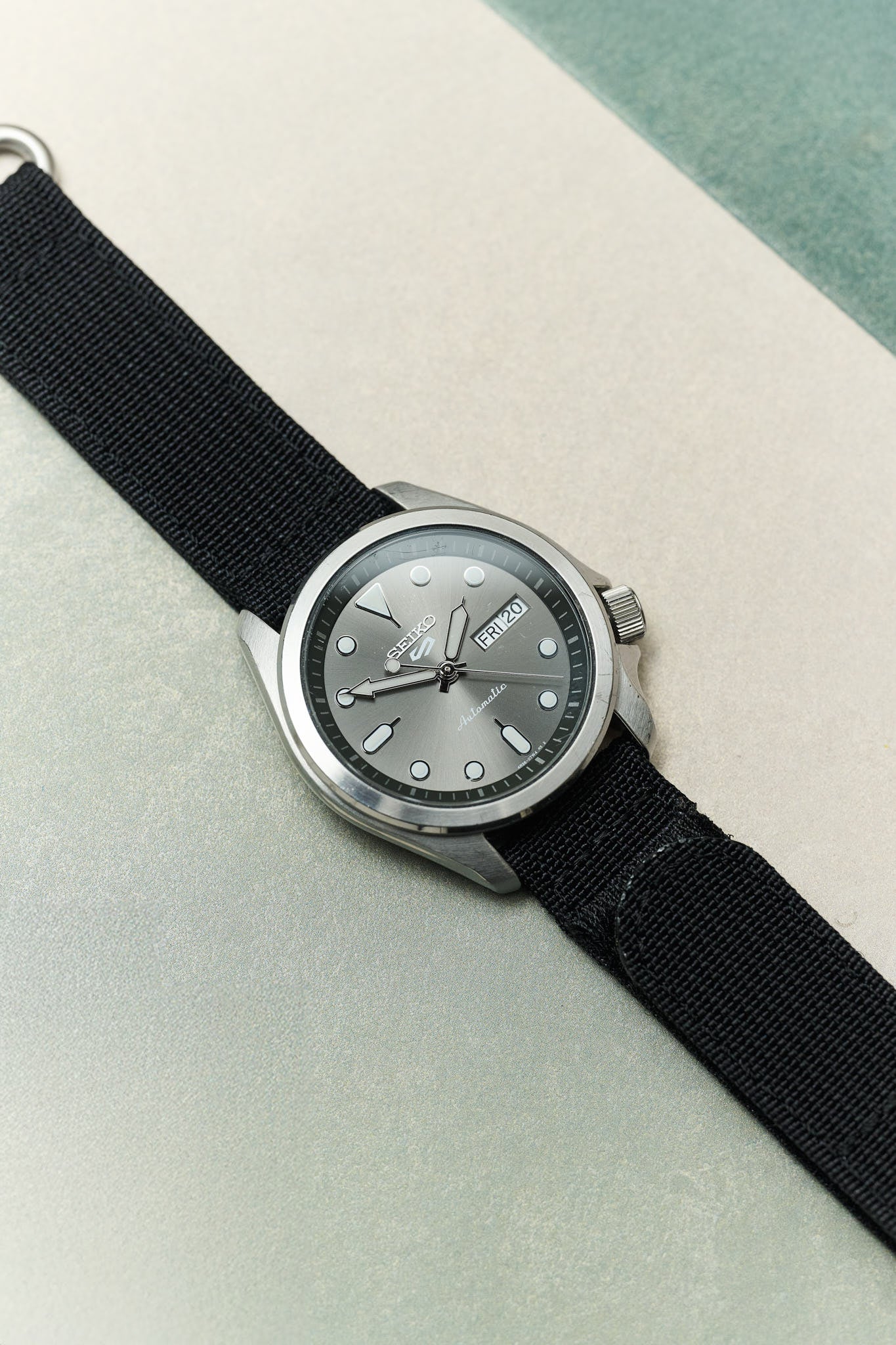 Premium Ribbed Two Piece Ballistic Nylon Strap - Black - The Strap Tailor