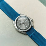 Premium Ribbed Two Piece Ballistic Nylon Strap - Ocean Blue - The Strap Tailor