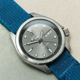 Premium Ribbed Two Piece Ballistic Nylon Strap - Ocean Blue - The Strap Tailor