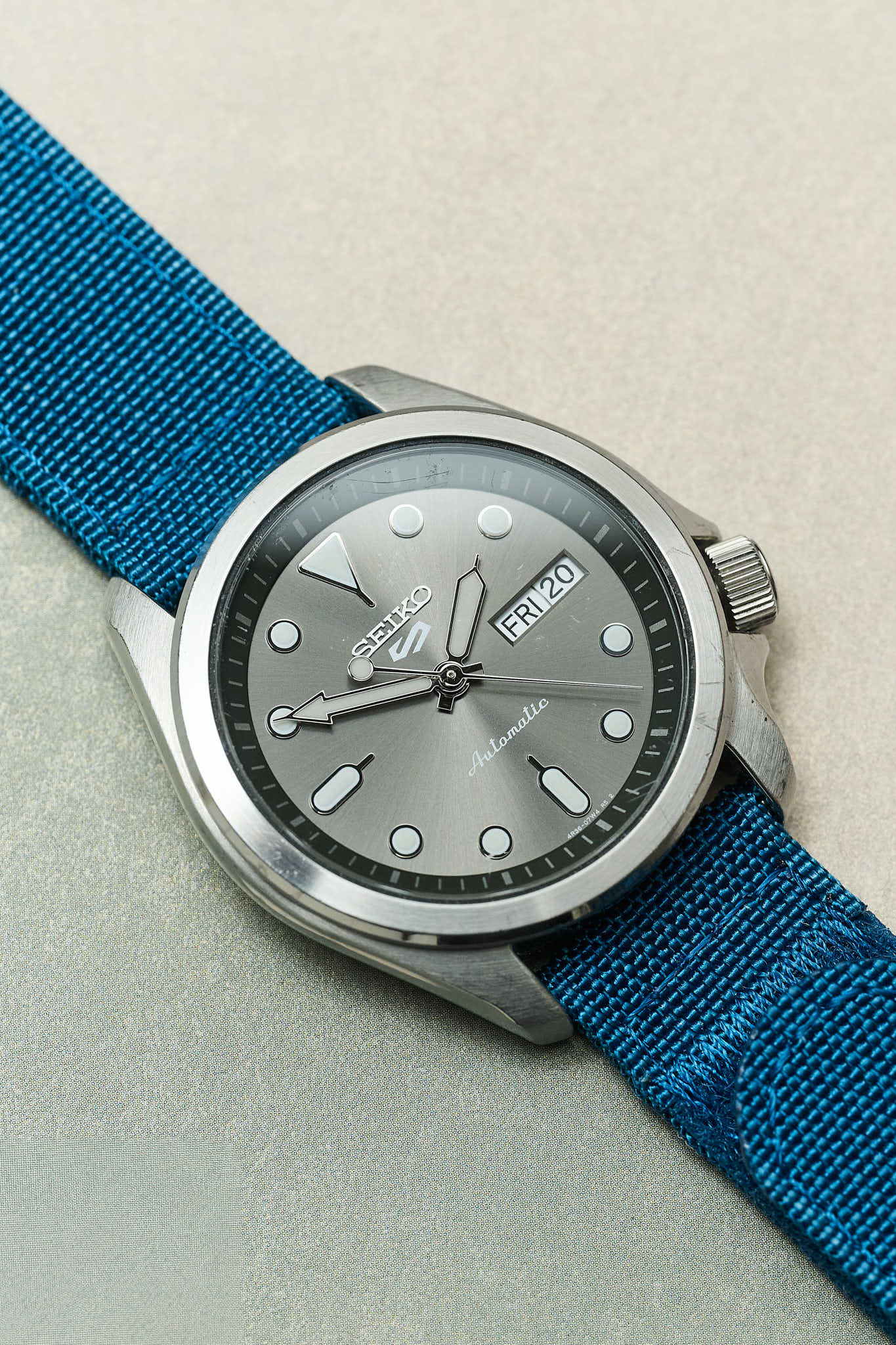 Premium Ribbed Two Piece Ballistic Nylon Strap - Ocean Blue - The Strap Tailor
