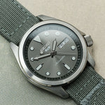 Premium Ribbed Two Piece Ballistic Nylon Strap - Smoke Grey - The Strap Tailor