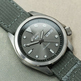 Premium Ribbed Two Piece Ballistic Nylon Strap - Smoke Grey - The Strap Tailor