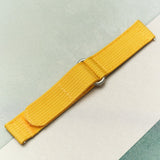Premium Ribbed Two Piece Ballistic Nylon Strap - Mustard Yellow - The Strap Tailor