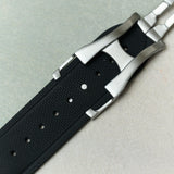 AquaFlex Rubber Deployant Strap - Black