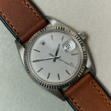 Leather & Rubber Strap - Tan Brown