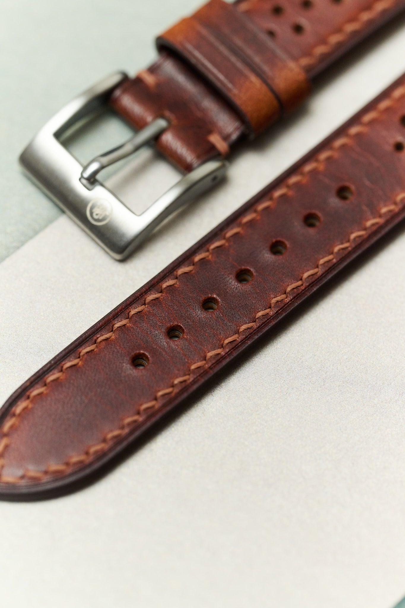 Art Wax Rally Strap - Cognac - RTW - The Strap Tailor