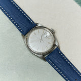 Soft Touch Rubber Sailcloth Strap - Navy Blue