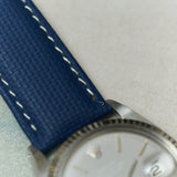Soft Touch Rubber Sailcloth Strap - Navy Blue