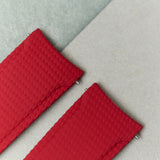 Curved Lug Rubber Strap - Red
