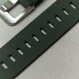 Curved Lug Rubber Strap - Green