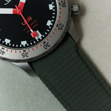 Curved Lug Rubber Strap - Green