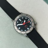 Curved Lug Rubber Strap - Black