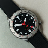Curved Lug Rubber Strap - Black