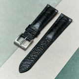Ostrich Shin Watch Strap - Black - RTW