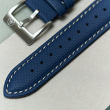 Soft Touch Rubber Sailcloth Strap - Navy Blue