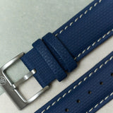 Soft Touch Rubber Sailcloth Strap - Navy Blue