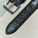 Ostrich Shin Watch Strap - Black - RTW