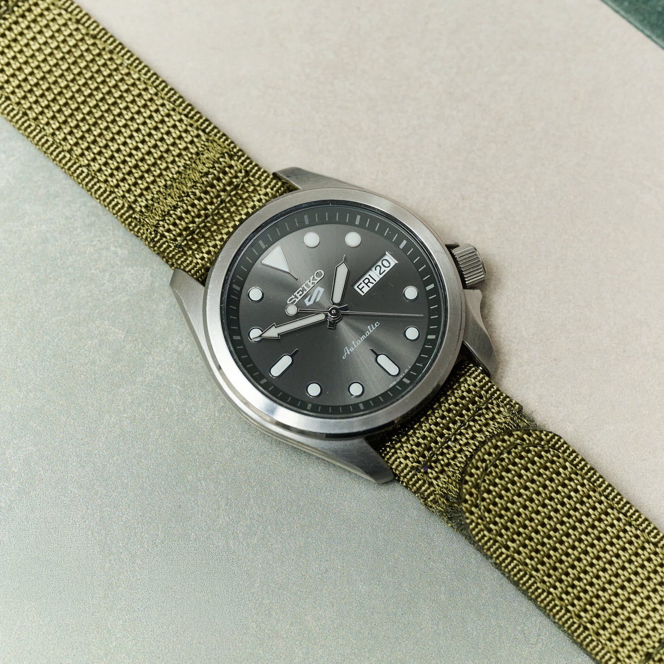 Premium Two Piece Waffle Weave - Army Green - The Strap Tailor