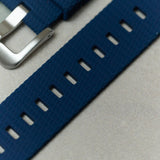 Curved Lug Rubber Strap - Navy Blue