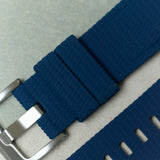 Curved Lug Rubber Strap - Navy Blue