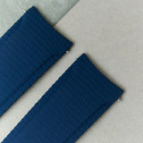 Curved Lug Rubber Strap - Navy Blue