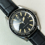 The Riviera – Croc-Embossed FKM Rubber Strap - Black - The Strap Tailor