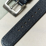 Vintage Style Pig Skin Watch Strap - Navy Slimline - RTW - The Strap Tailor