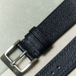 Vintage Style Pig Skin Watch Strap - Navy Slimline - RTW - The Strap Tailor