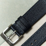 Vintage Style Pig Skin Watch Strap - Navy Slimline - RTW - The Strap Tailor