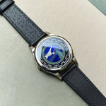 Vintage Style Pig Skin Watch Strap - Navy Slimline - RTW - The Strap Tailor