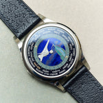 Vintage Style Pig Skin Watch Strap - Navy Slimline - RTW - The Strap Tailor