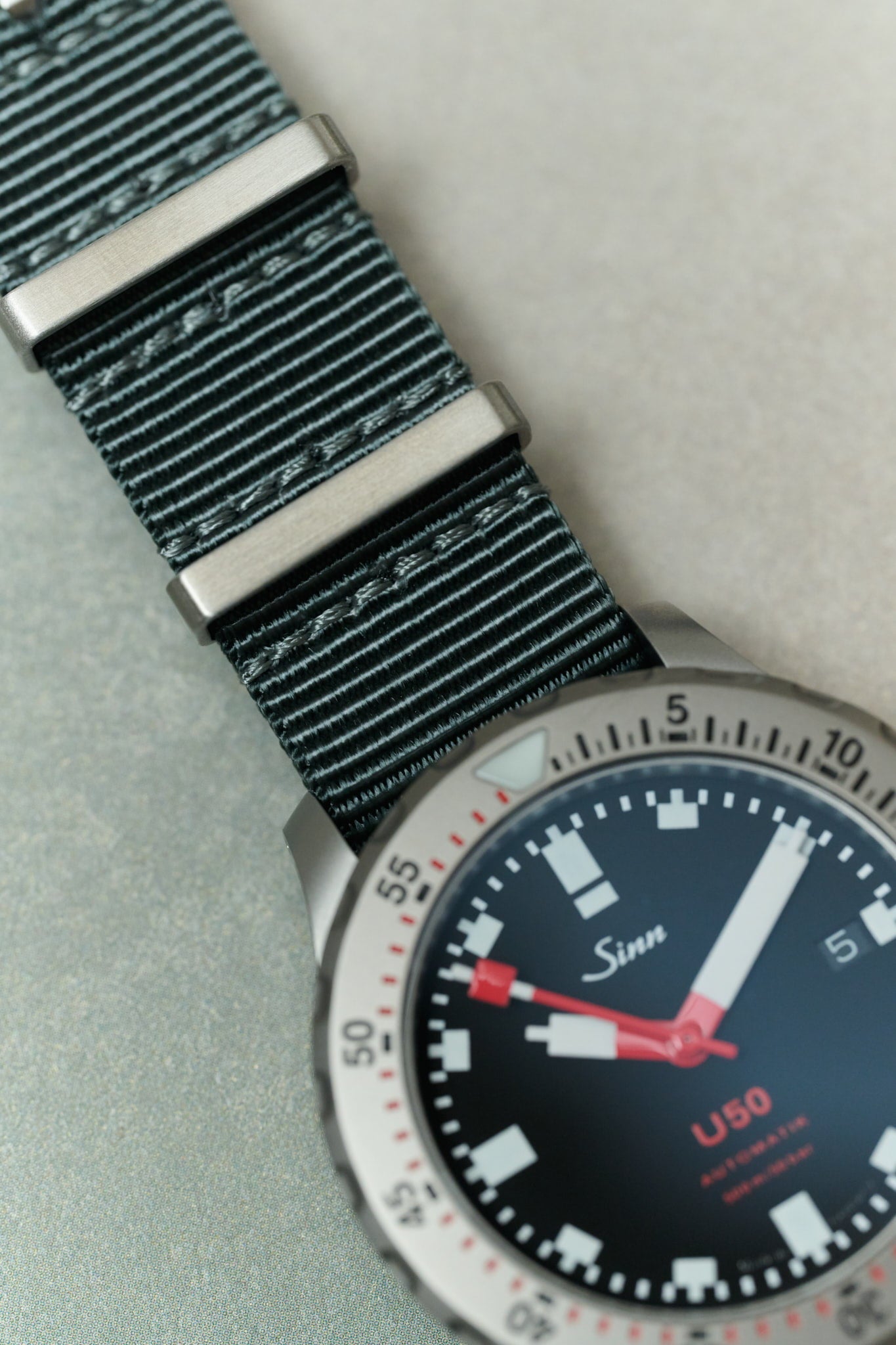 Premium Tubular Nylon Strap - Dark Grey - The Strap Tailor