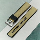 Sailcloth & Rubber Strap - Khaki