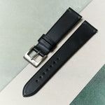 Horween Chromexcel Strap Minimal Stitch - Black - RTW - The Strap Tailor