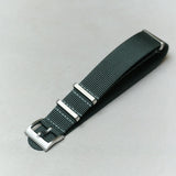 Premium Tubular Nylon Strap - Dark Grey - The Strap Tailor
